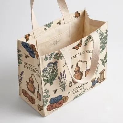 Baumwolltaschen Mit Seitenfalte Druck All Over bedrucken