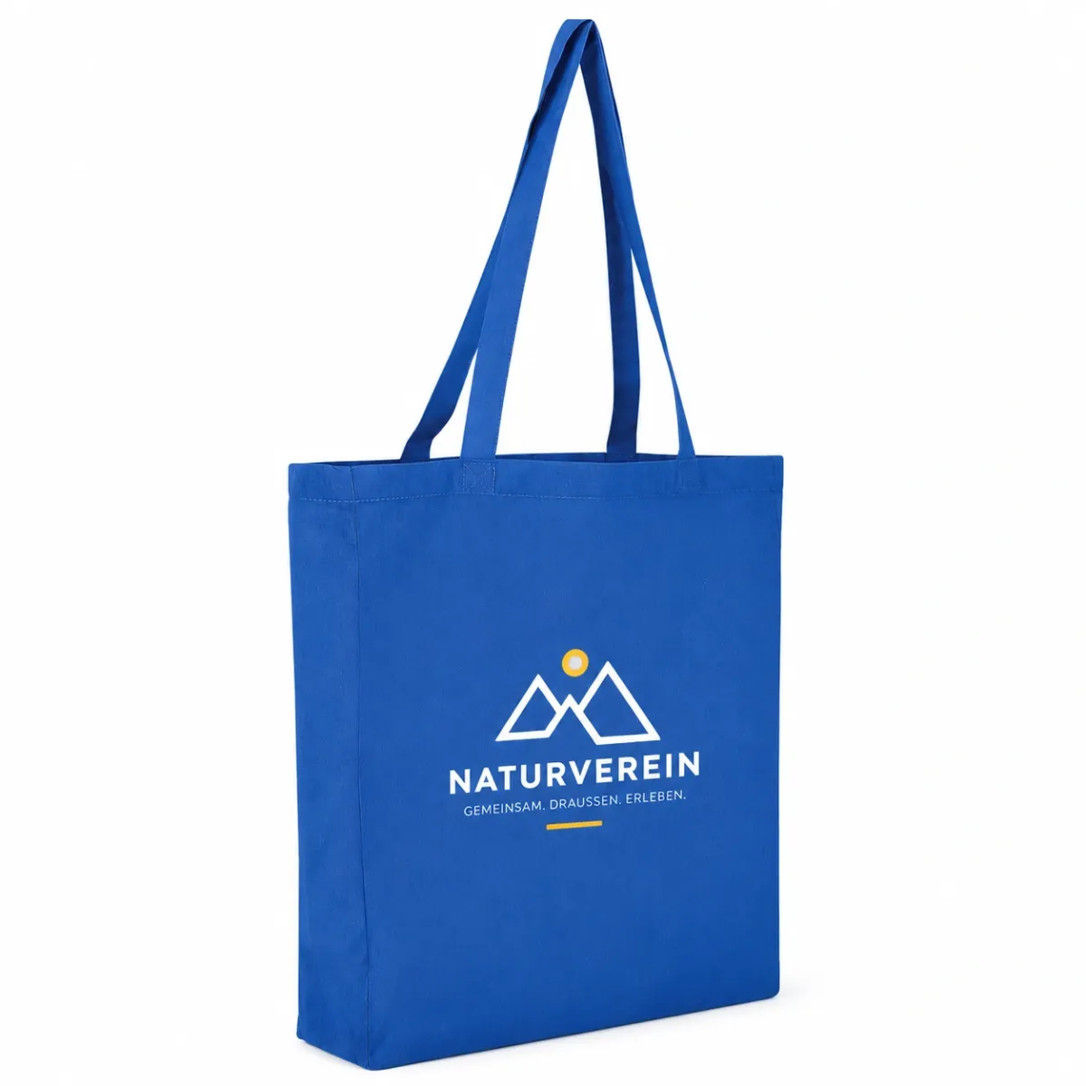 Baumwolltasche Classic Mit Zwei langen Henkeln Boden Und bedrucken