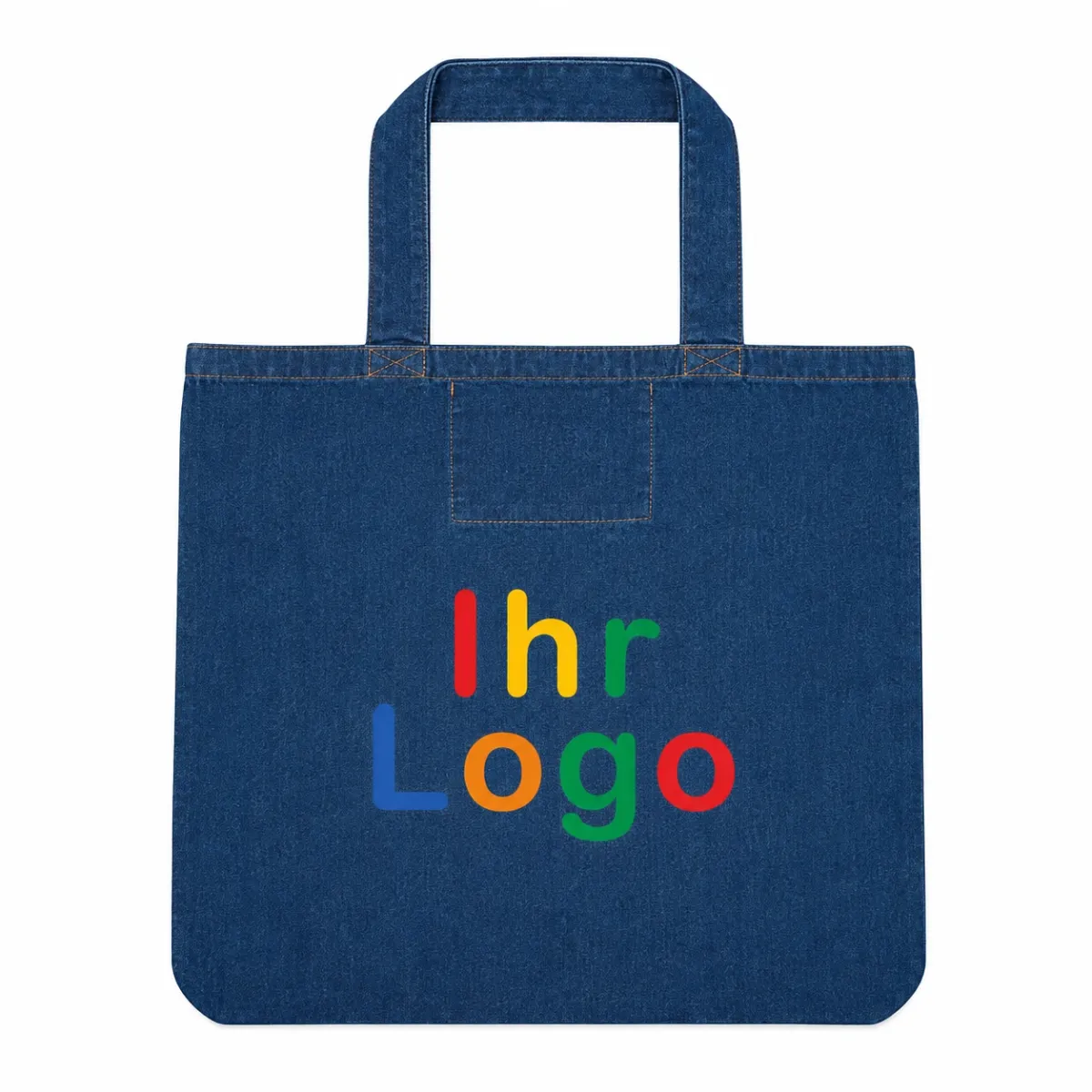 Denim Shopper 50 46 cm Echte Jeans Optik Trifft Werbetrager bedrucken