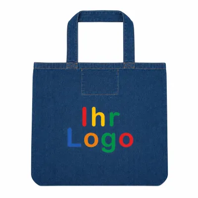 Denim Shopper 50 46 cm Echte Jeans Optik Trifft Werbetrager bedrucken