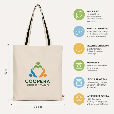 Antwerpen Canvas Tasche Mit langen Zweifarbig Gewebten bedrucken
