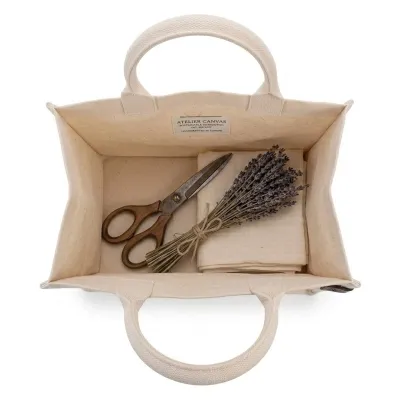 Bamberg Canvas Tasche Mit Boden Und Seitenfalten Sowie bedrucken