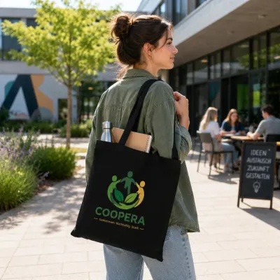 Baumwolltasche Classic Mit Einem langen Henkel bedrucken