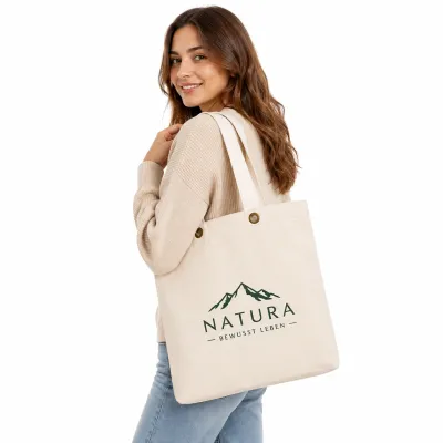 Kalkutta Canvas Tasche Mit Boden Und Seitenfalte Sowie bedrucken