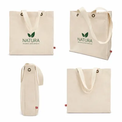 Kochi Canvas Tasche Mit Boden Und Seitenfalte Sowie bedrucken