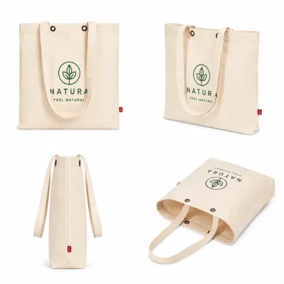 Lantau Canvas Tasche Mit Boden Und Seitenfalte Sowie bedrucken
