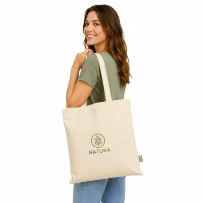 Perth Bio Baumwolltasche Mit langen Henkeln Bioorganic 38 x bedrucken