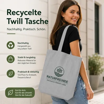 Recycelte Twill Tasche bedrucken