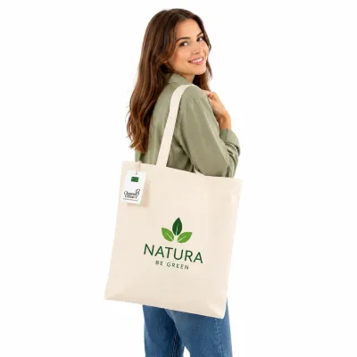 Shopper Aus Bio Baumwolle bedrucken