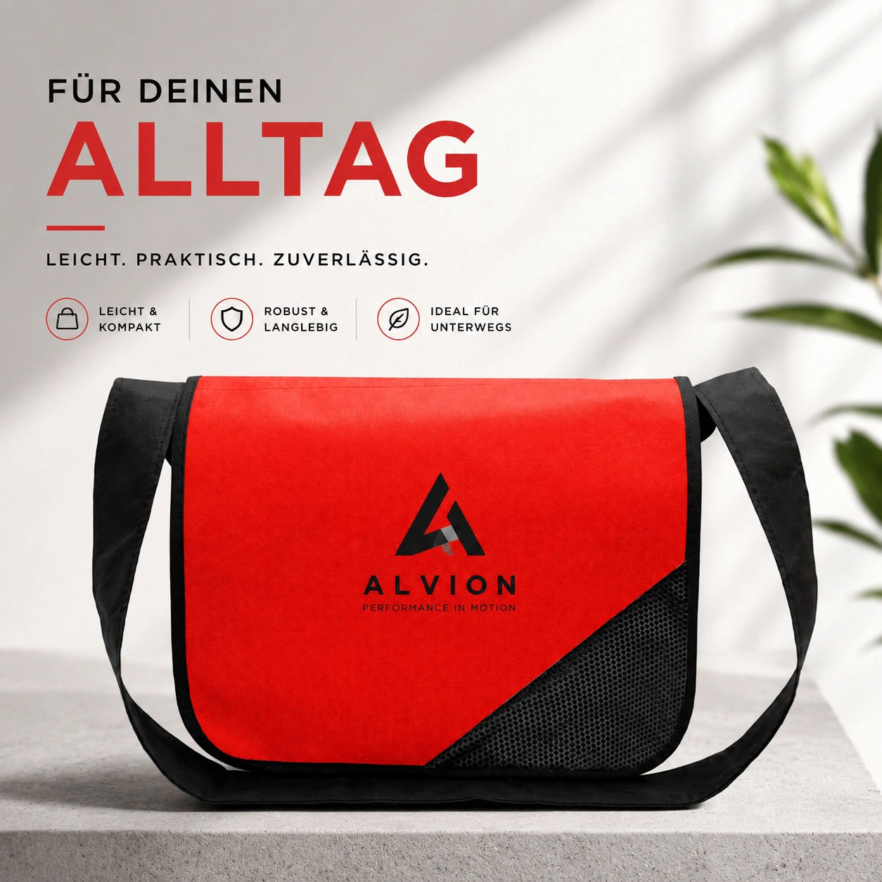 Wiesbaden Umhängetasche Mit Tragegurt 36 x 27 x 6 cm bedrucken